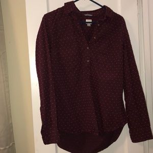 Half button blouse